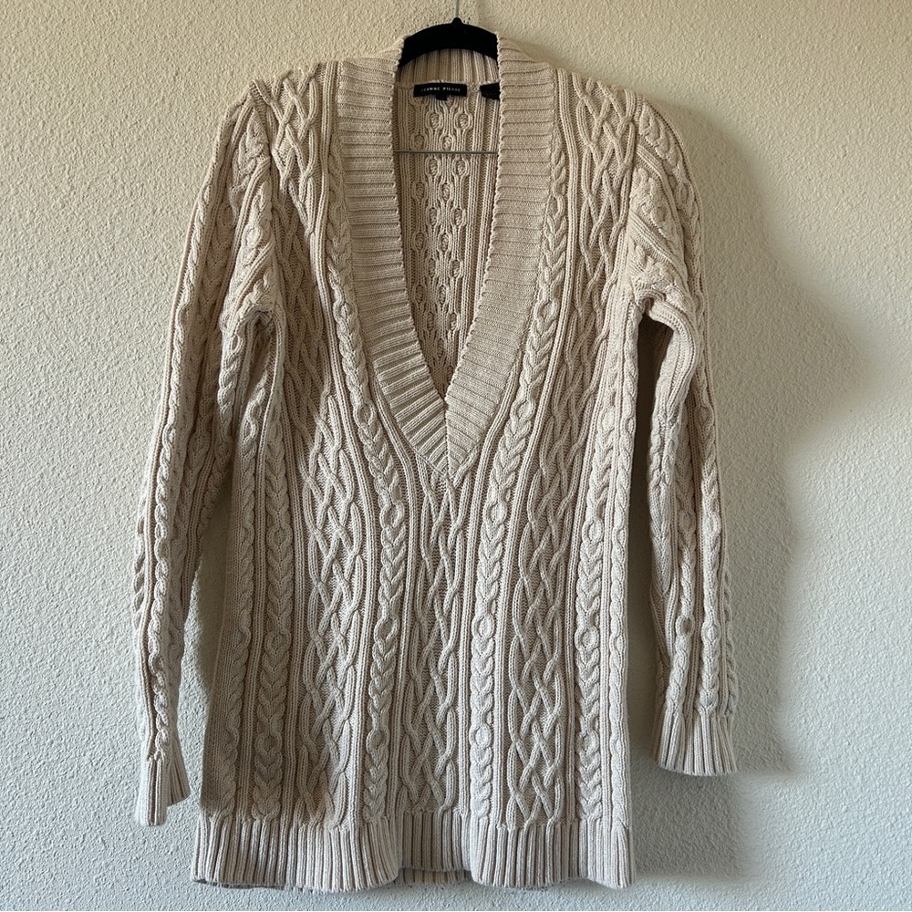 Jeanne Pierre 3D Cable Knit Gilmore Preppy Academia Coast Sweater Women’s Medium